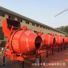 供应双丰牌 自动上料建筑工地用滚筒翻斗jzc500混凝土搅拌机