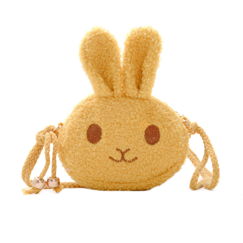 Bolsa DE LOS NIÑOS lindo conejo de peluche bolsa de mensajero de la muchacha princesa moda bolsa pequeña bolsa de la niña bolsa de bebé