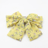 Cute hairgrip with bow, big cloth, universal hairpin, hairpins, Korean style