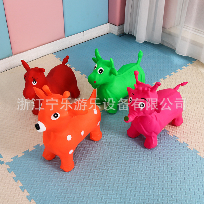 Inflatable toy for kindergarten for jumping sensorics, rubber equipment for training
