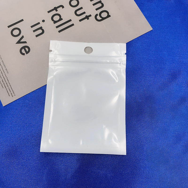 Bolsa de autosellado Película de perlas Yin y Yang bolsa de hueso pendientes joyería bolsa sellada bolsa de plástico translúcido cable de datos bolsa de carga