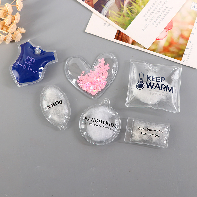 Transparent inflatable bubble tag vacuum down label PVC clothing…