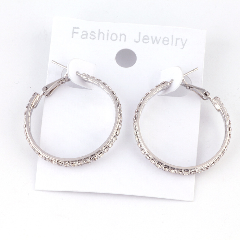 European And American Large Diamond Earrings