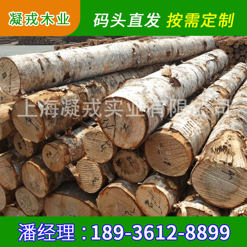 供应桦木原木 枫桦 家具|装修材料 烘干实木板材定制加工|ru