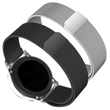 编织网带吸磁米兰表带适配三星Gear galaxy S3 S4 42 46mm手表链
