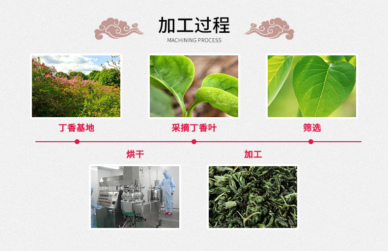 Clove Tea Ding Xiang Cha Loose Herbal Tea from Changbai Mountain 500g Bulk Pack in use