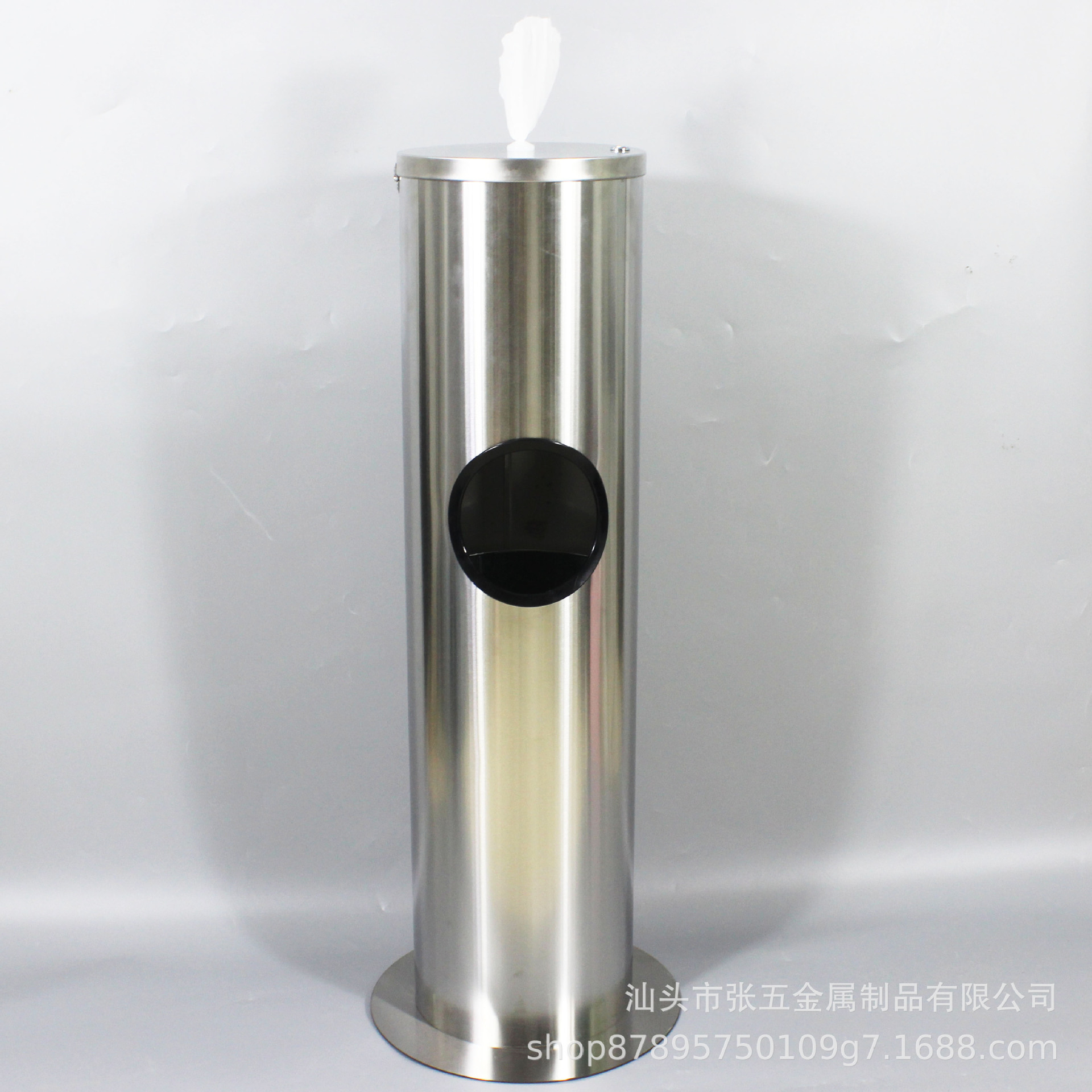 源头工厂 抽湿纸巾不锈垃圾桶立式酒店餐厅大堂厕所带纸巾垃圾筒