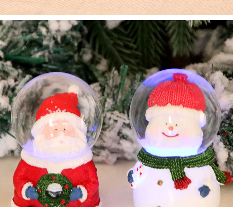 Christmas Santa Claus Glass Party Ornaments display picture 3