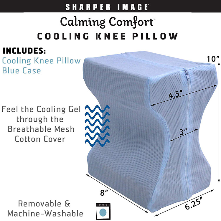 亚马逊热销knee pillow 双面凝胶记忆海棉工字形脚枕夹腿枕膝垫详情7