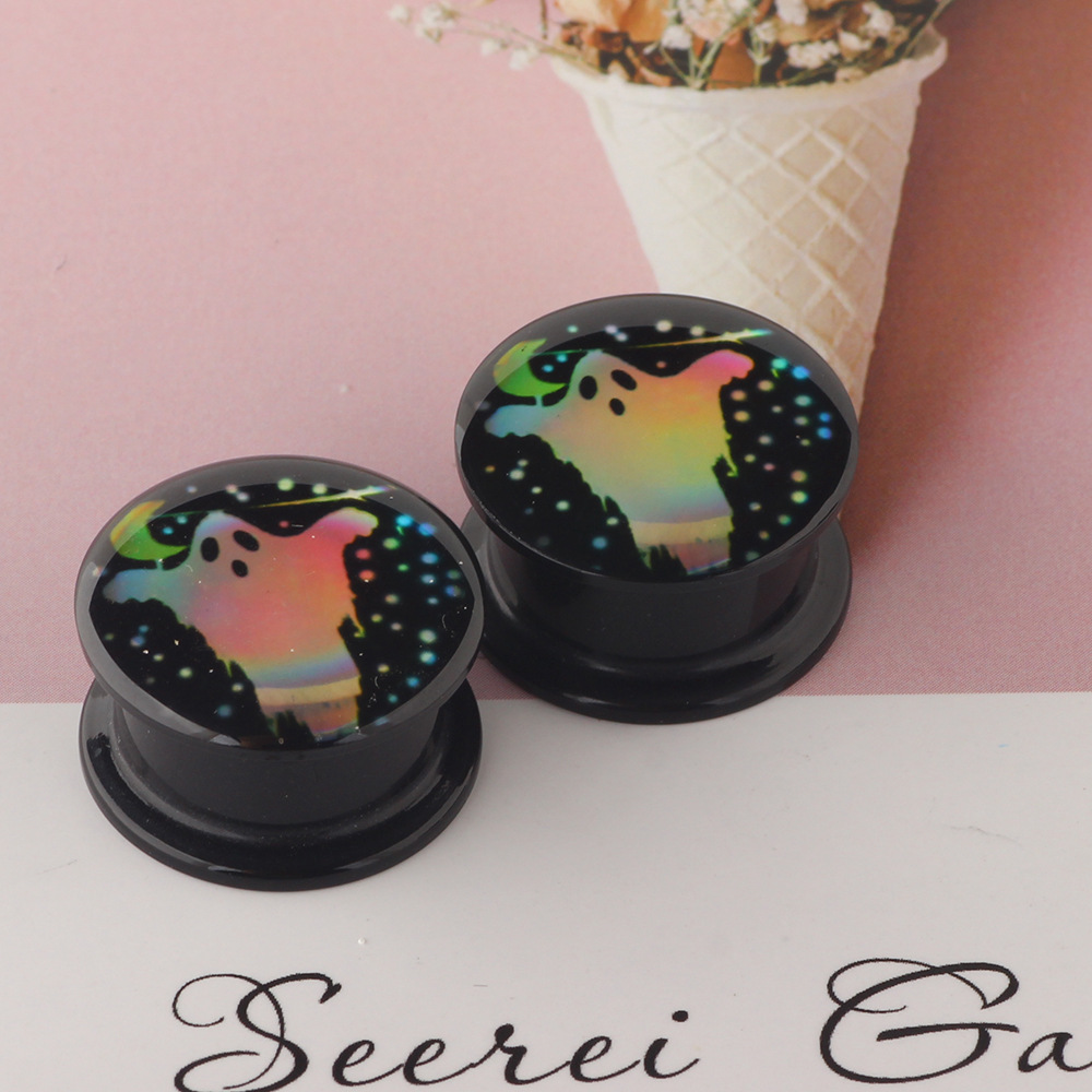 Original Design Geometric Arylic Epoxy Ear Studs 1 Piece