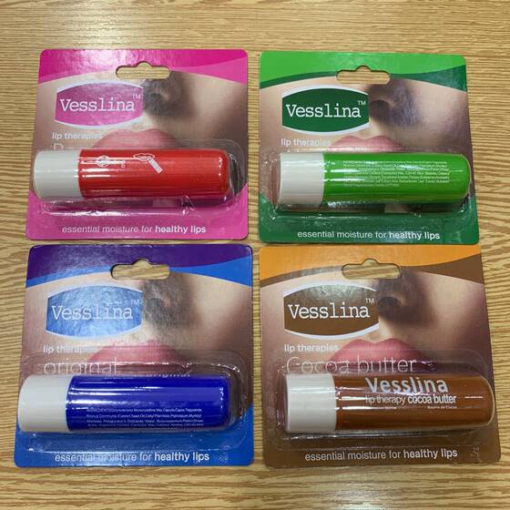 Vaseline tube lip balm rose moisturizing moisturizing lip balm 4.8g 4 colors