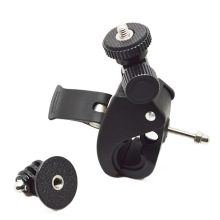 Gopro自行车支架单车夹直播摄影大直径夹子O型管道大力夹固定夹