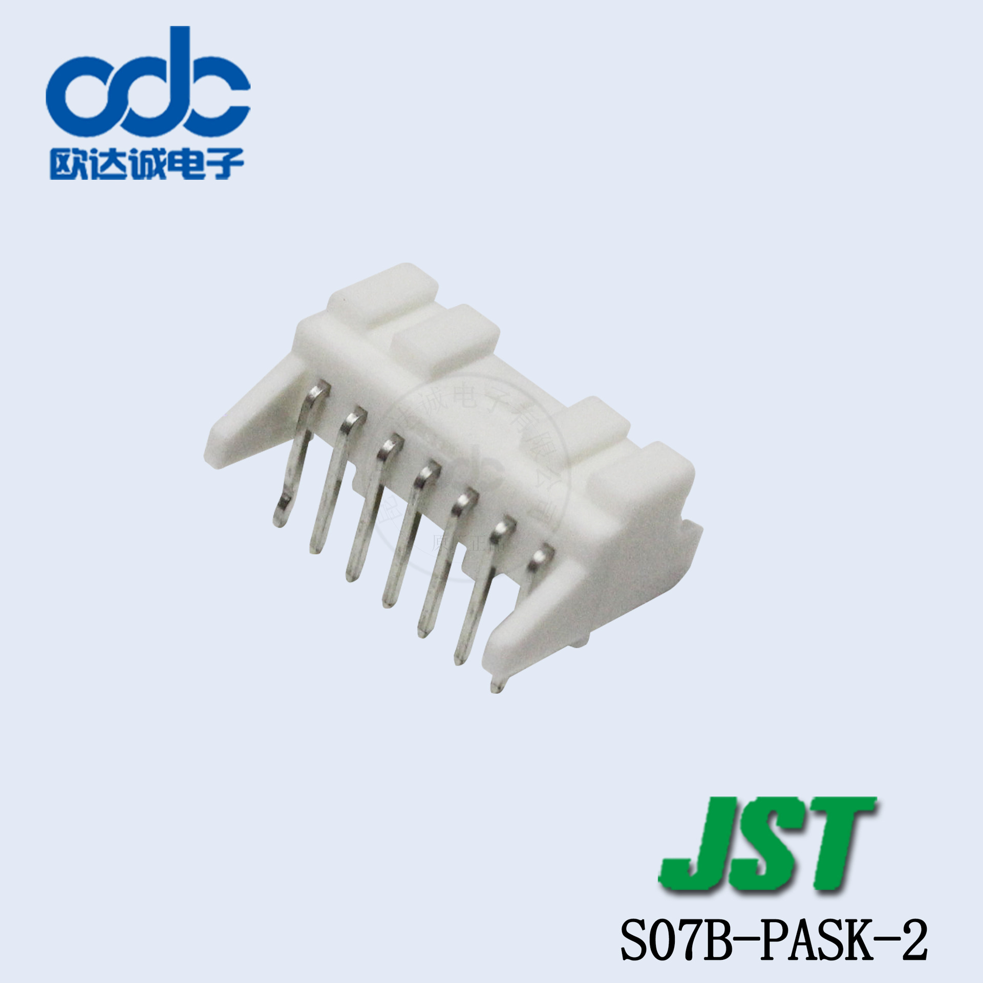 现货即发 S07B-PASK-2 针座插针 JST连接器PA系列2.0mm间距线对板