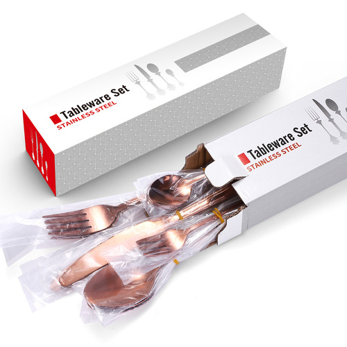 Factory Cross-border Supply Stainless Steel Tableware Set 20-Piece Set Creative Gold Color Household Western Dinner Knife Fork Spoon