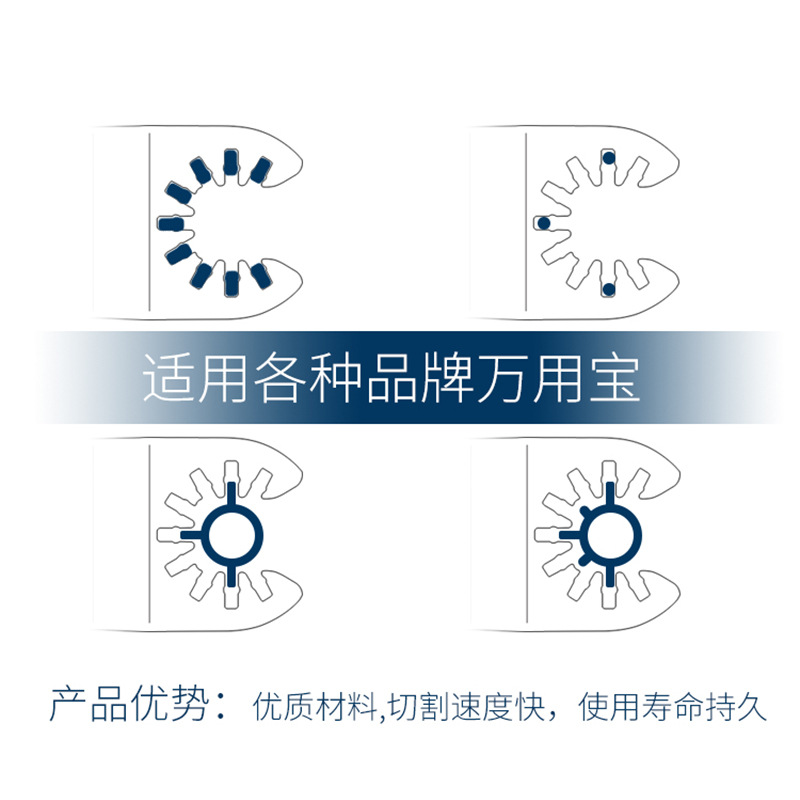 25 unids universal tesoro accesorios 1-3/8 acero de alto carbono hoja de sierra recta traje multi-función herramienta traje