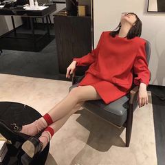 雙針豎條拼色MONA網紅搭配同款分紅拼色潮襪日系可愛復古堆堆襪