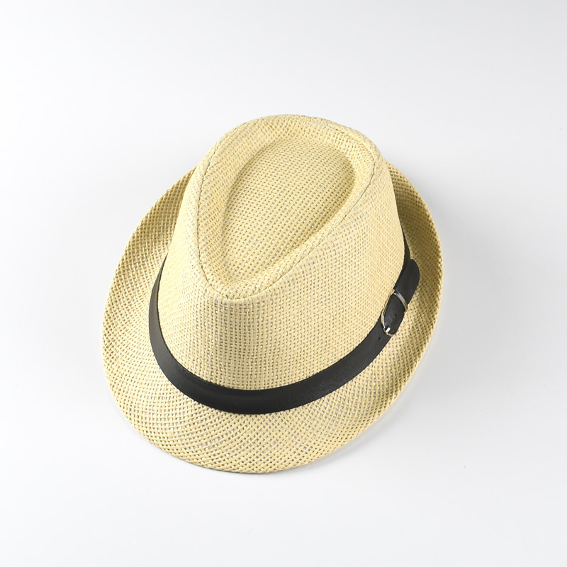 Children Unisex Fashion Solid Color Patchwork Straw Hat display picture 8