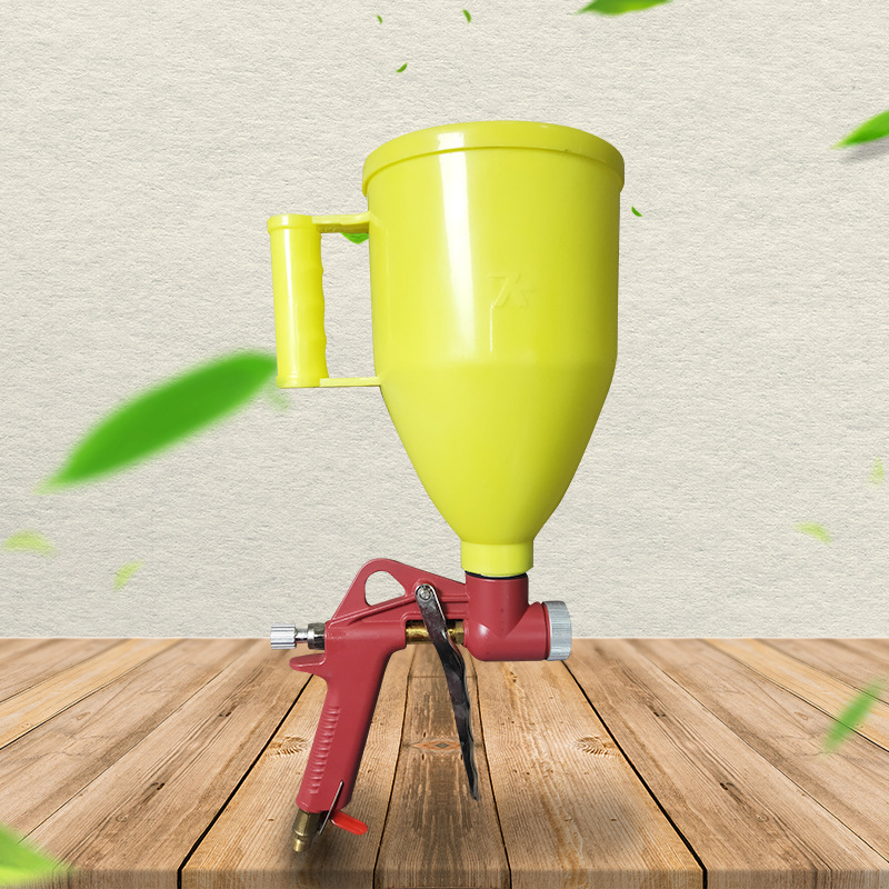 厂家供应涂料喷枪 三木二代三升建筑真石漆外墙弹涂工程塑料喷枪