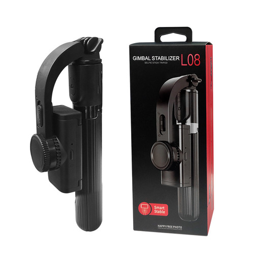 Manufacturer wholesale L08 selfie stick, mobile phone stabilizer, handheld gimbal, anti-shake shooting artifact, tripod, selfie stick