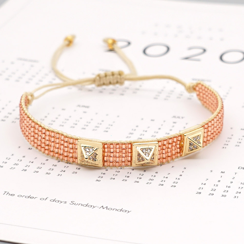 Fashion Miyuki bead woven handmade rivet diamond braceletpicture15