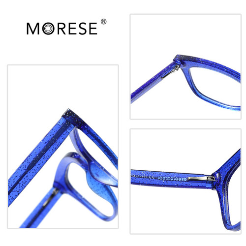 Cross-border eBay frame fashion sparkly tr90 glasses CP spring pin plug anti-blue light flat glasses for women 2017