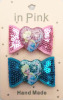 Nail sequins with bow, shiny fresh hair accessory for princess, cleaner, acrylic resin with accessories, new collection