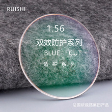1.56/1.61/1.67/1.74高清鏡片防藍光雙效防護法國品牌鑽晶膜正品