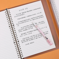 Loose-leaf book B5 thickened PP metal clip horizontal grid simple notebook sub-replacement core replaceable large binder