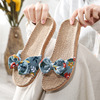 Slippers, footwear indoor, non-slip cute slide with bow