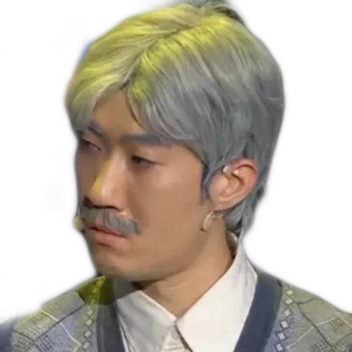 Anime cosplay senior male and female stage performance grandpa grandma short grey curly straight hair wholesale wig headpiece