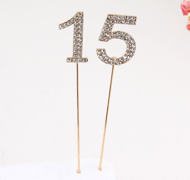 Birthday Number Metal Party Cake Decorating Supplies 1 Piece display picture 4