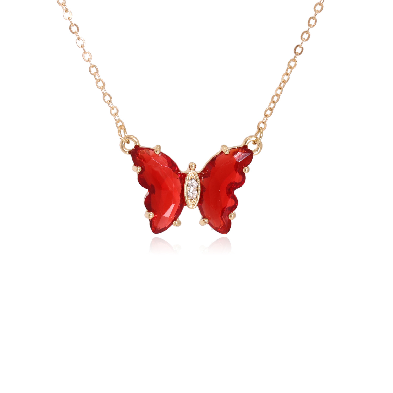 Light Luxury Butterfly Pendant Necklace display picture 11