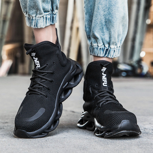 Cross-border new style Jiefu labor protection shoes high-top steel toe anti-smash and anti-puncture electrician insulated lightweight breathable safety boots