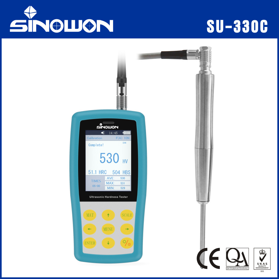中旺SU-330C长测头超声波硬度计 便携式维氏硬度计金属硬度测试机