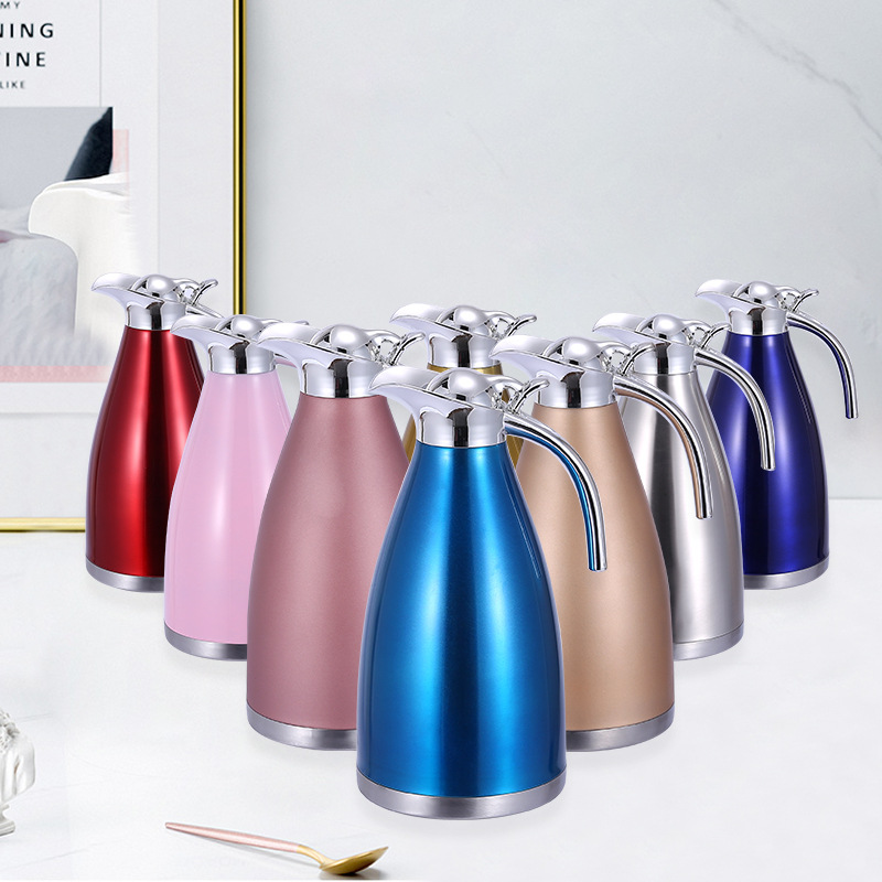 Simplicity Stainless steel vacuum Warmers Home Furnishing Daily capacity Coffee pot gift customized logo wholesale