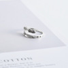 Retro ring, jewelry with letters, accessory, Korean style, silver 925 sample, English letters, factory direct supply