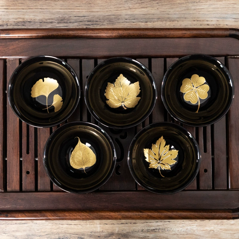 Оптовая продажа Tianmu глазурь построенная деревянная листовая лампа замена печи чашка дегустация чашка Master Cup чашка керамическая Одиночная чашка большая чайная чаша