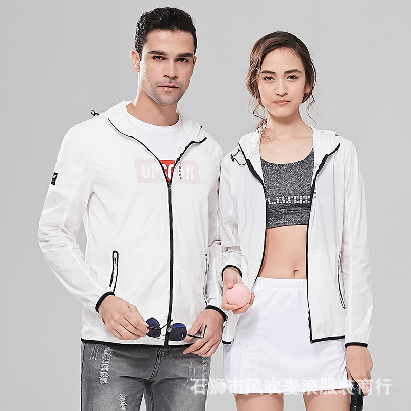 2020 summer Light and thin Quick-drying skin Sunscreen Windbreak ventilation coat men and women Fashion Network Couples dress