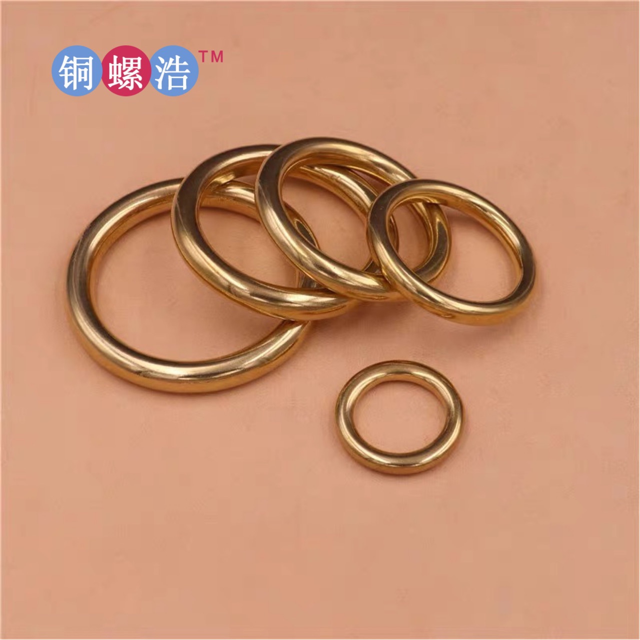 上新 纯黄铜圈环 人工打磨高端国标H59铜圆圈环 黄铜圆铁环圆圈扣