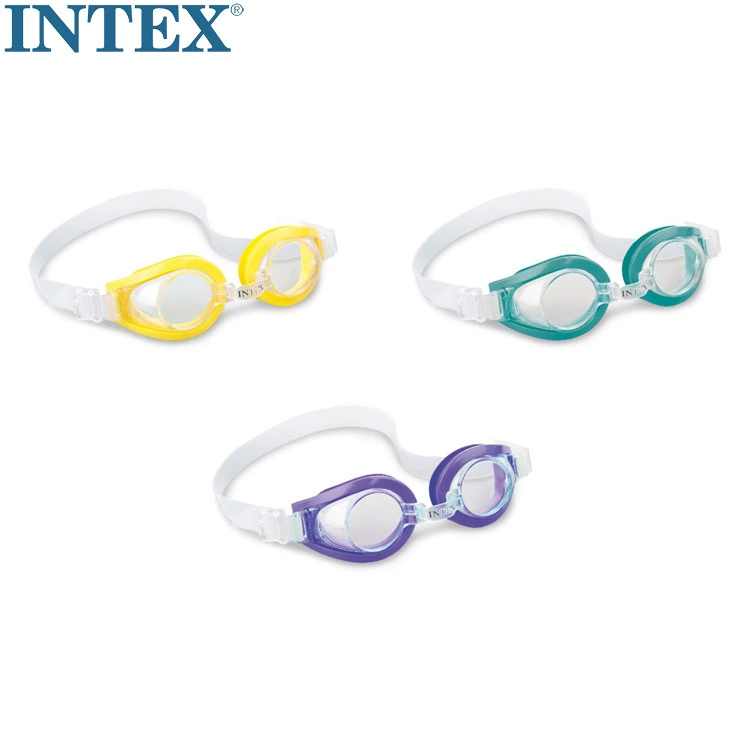 Intex, оригинальные детские водонепроницаемые веселые плавательные очки для игр в воде