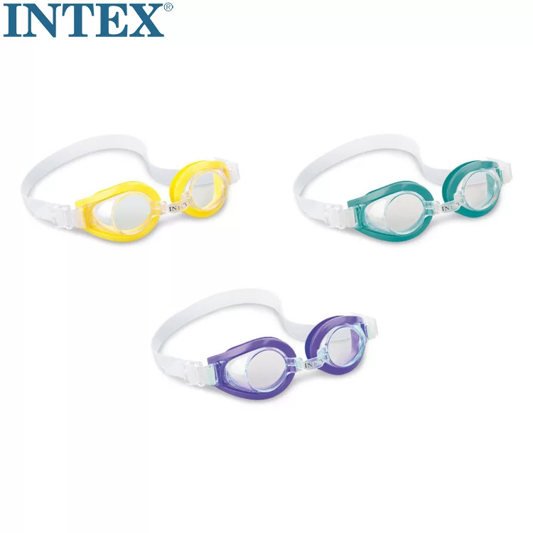 Intex, оригинальные детские водонепроницаемые веселые плавательные очки для игр в воде