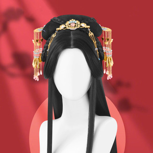 Song Dynasty and Ming Dynasty wig ancient full head suit wig