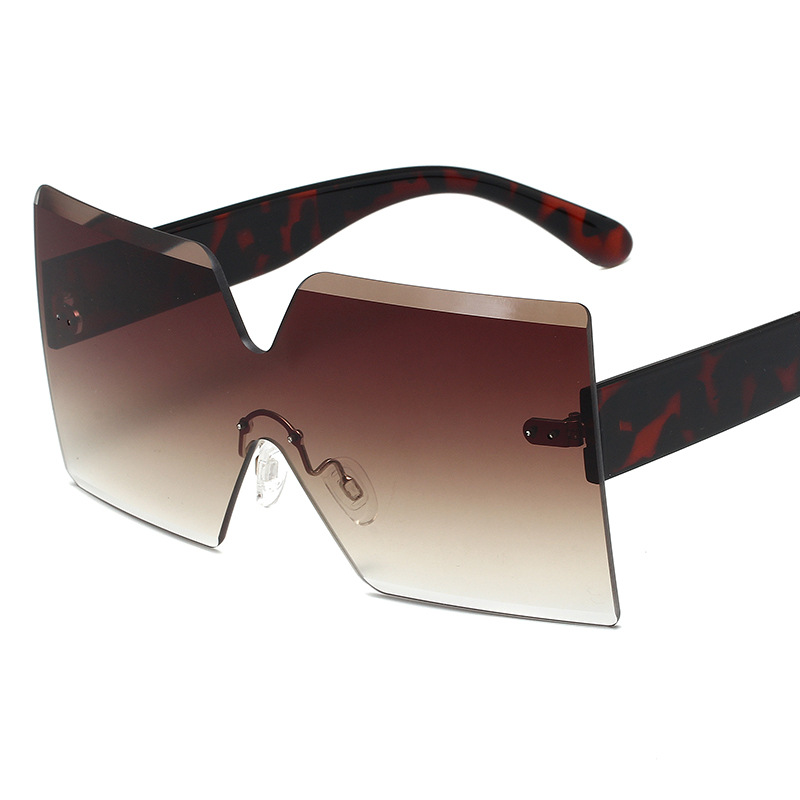 Men's Sunglasses Frameless Sunglasses With Integrated Lenses, Large Frame Sunglasses For Men And Women, Personalized High End Glasses_voghion.com