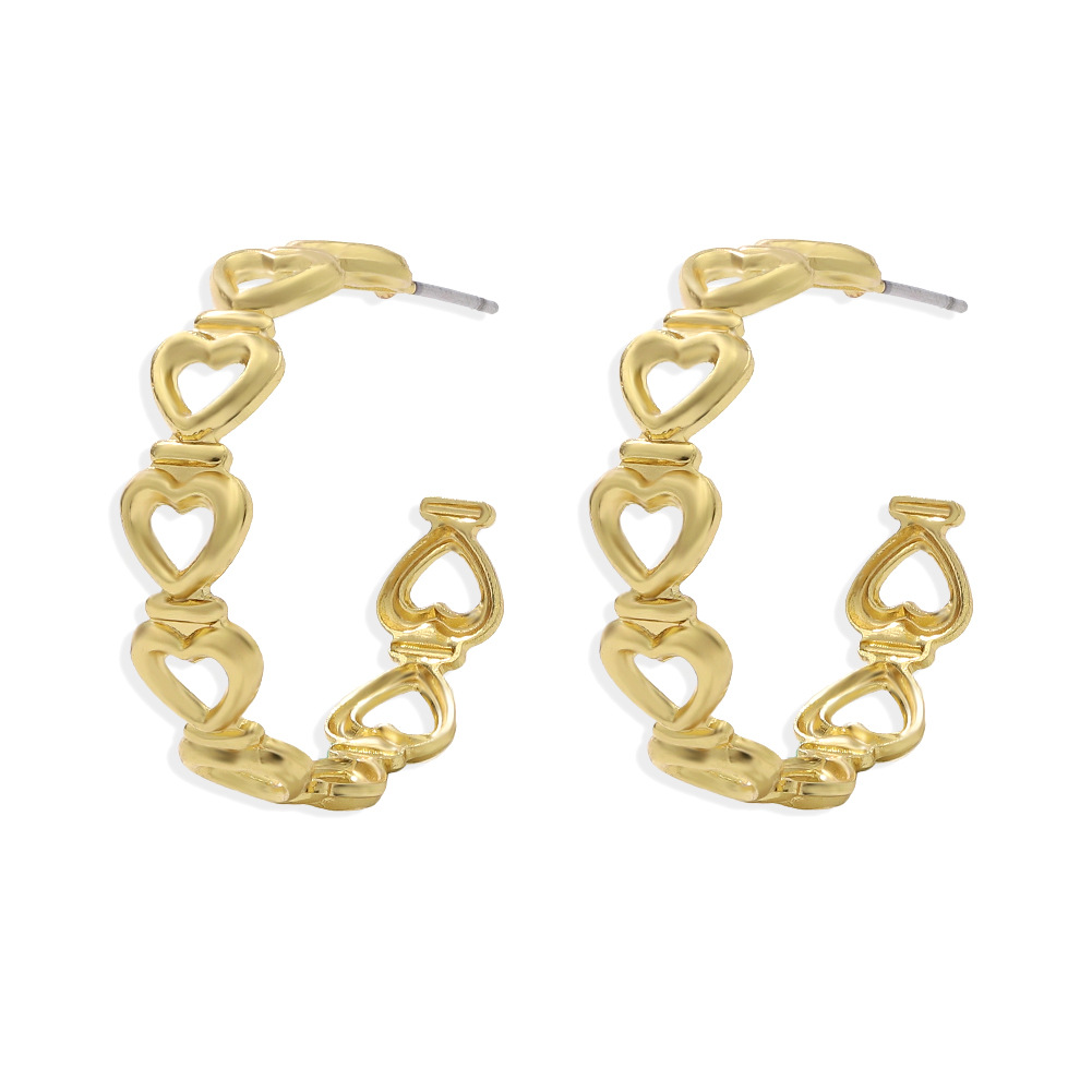 Exaggerated Fashion Metal C-shaped Earrings display picture 7