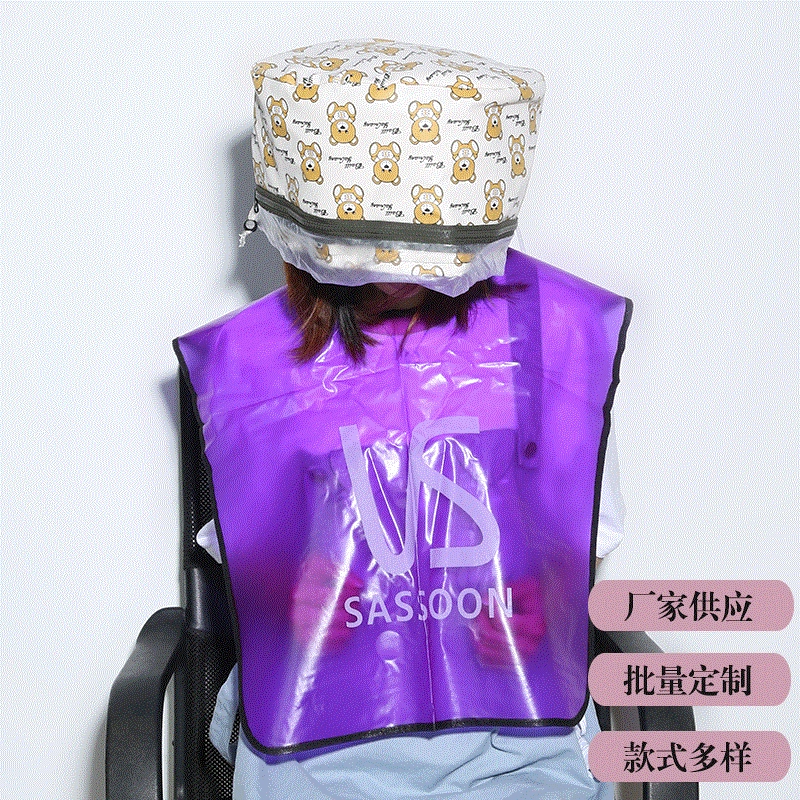 Заводская поставка Перманентная окрашивание волос шаль магнит Прозрачная стрижка шаль парикмахерский взрослый шарф для волос