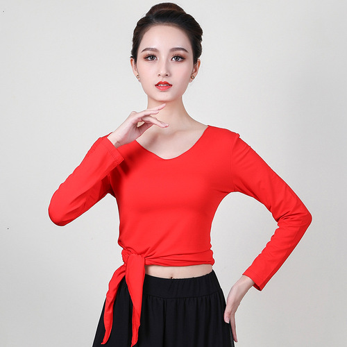 Dance costume practice top for women, summer short-sleeve, modal, classical dance, physical dance, modern dance, long, medium, short sleeve dress