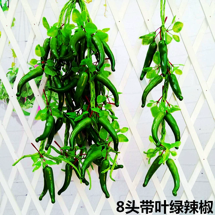 Vegetable model pendant fruit and vegetable window fake vegetable corn chili pepper, garlic decoration farmhouse fake fake