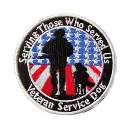 Veteran Service Dog退伍老兵服务犬战术士气徽章补丁魔术贴章