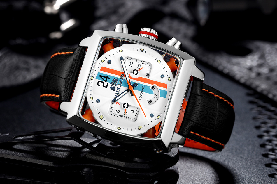 2026 Fully Automatic Mechanical Multifunctional Luminous Genuine Leather Men's Square Watch AUTOMATIC WATCH_voghion.com