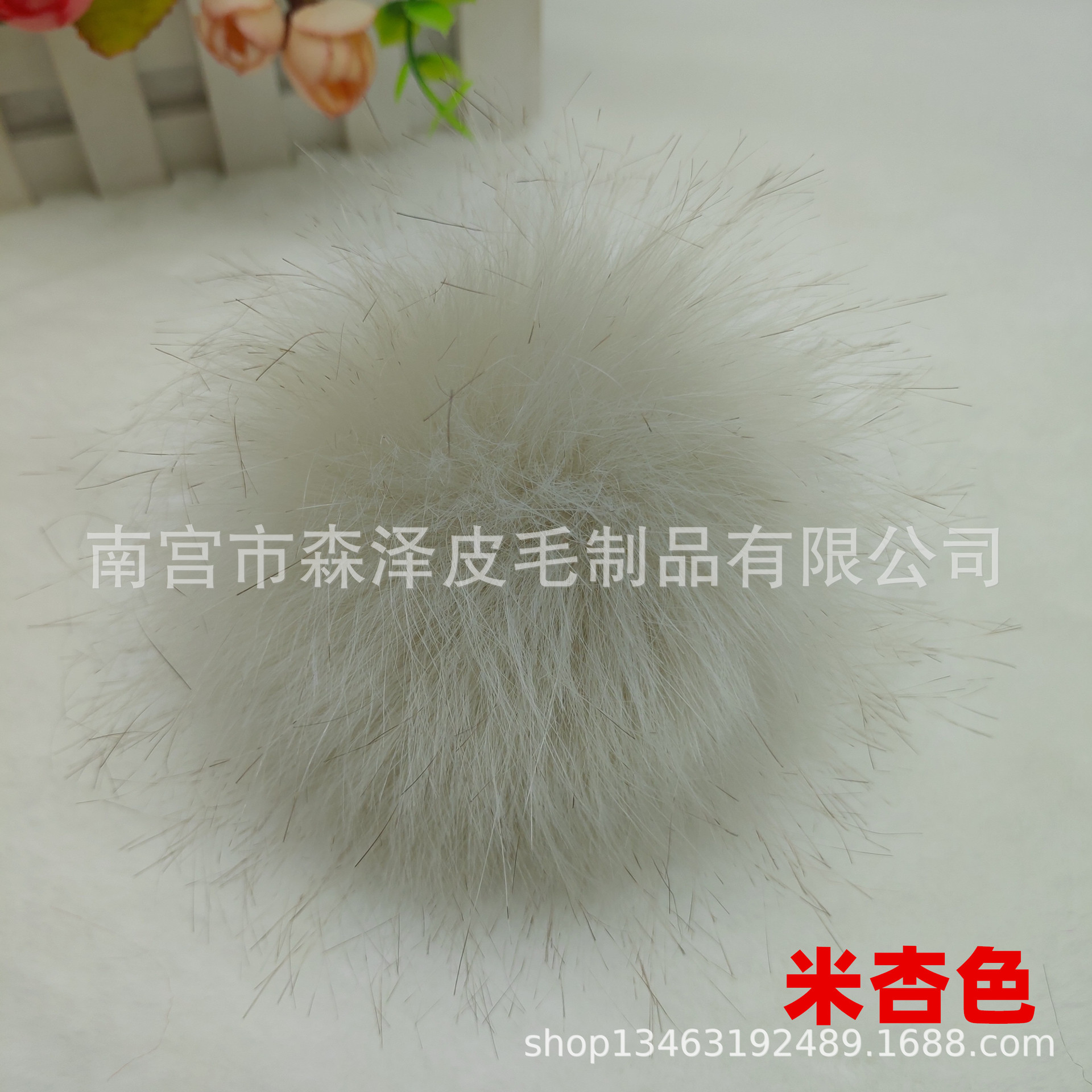 Venta caliente transfronteriza de imitación de piel de zorro de imitación de mapache de imitación de piel de conejo bola de piel sombrero colgante de color imitación de piel falsa bola